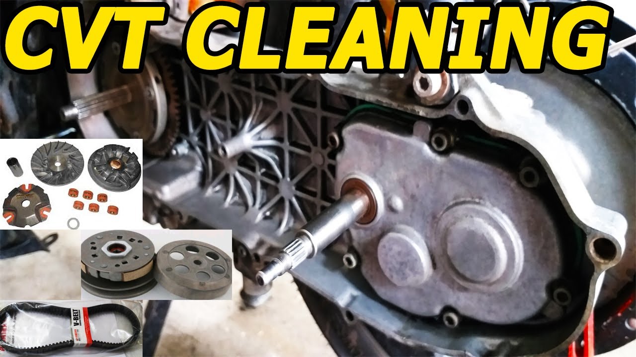 MIO SPORTY CVT CLEANING (Torque drive,Clutch assembly, Bell,  Pulley, Driveface)