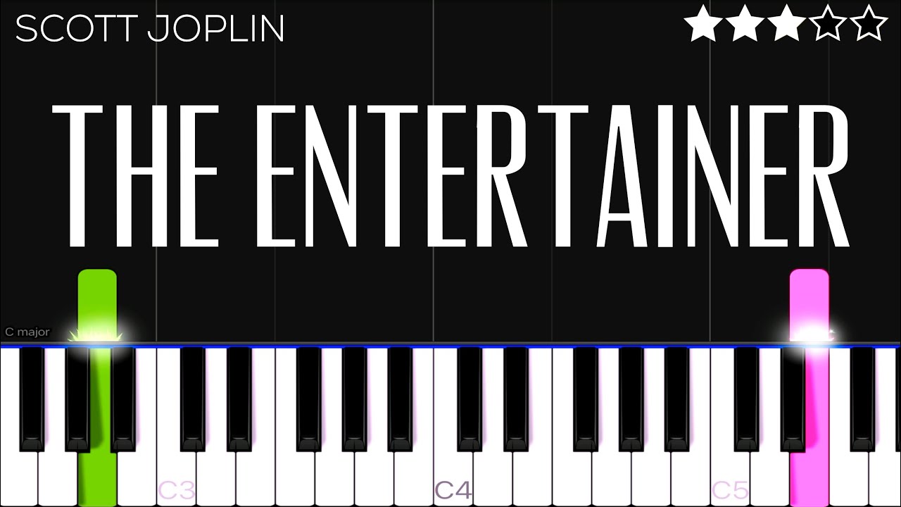 Scott Joplin - The Entertainer | EASY Piano Tutorial