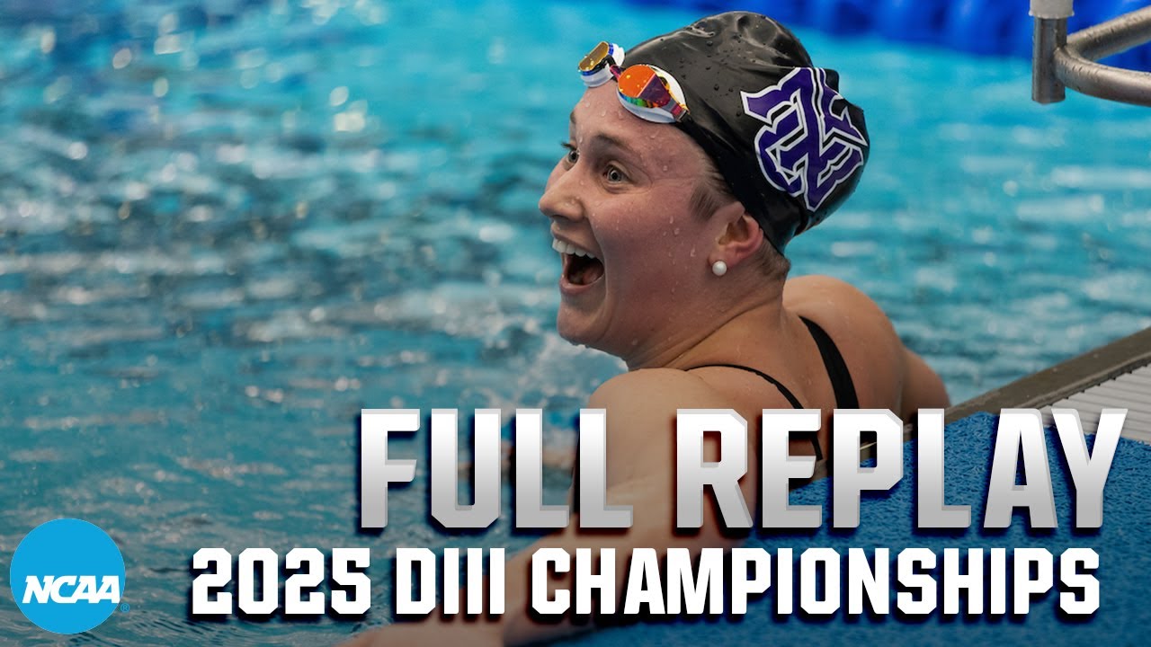 2025 NCAA DIII swimming and diving championship: Day 4 full replay