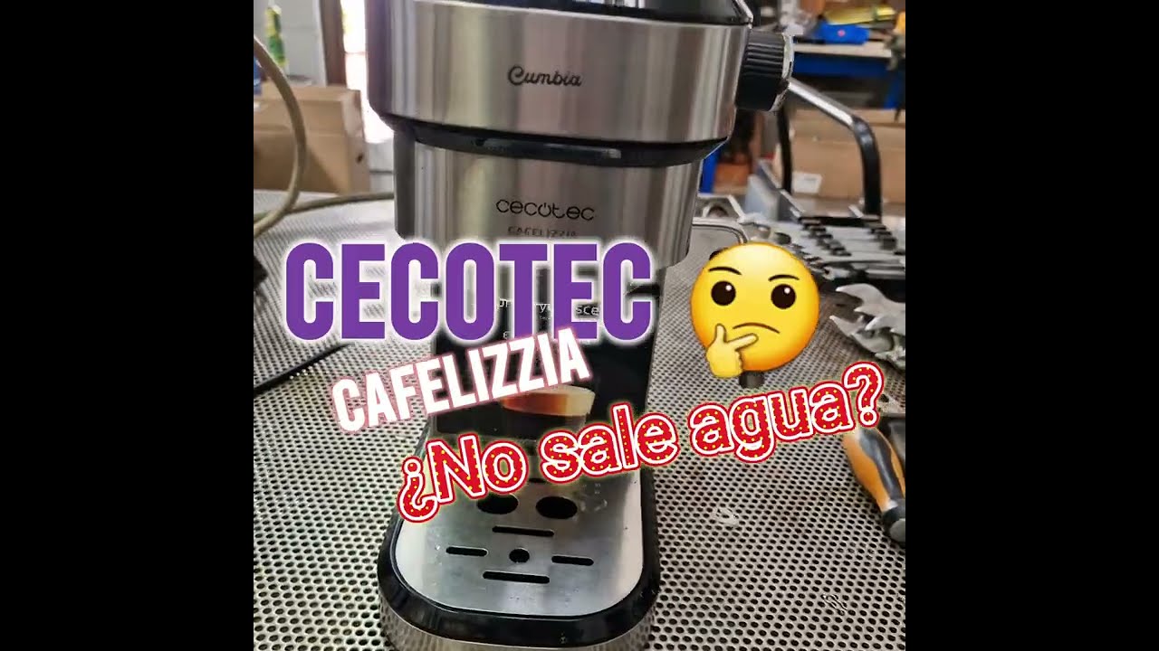 ¿No sale agua en mi Cecotec Cafelizzia? Posible solución.