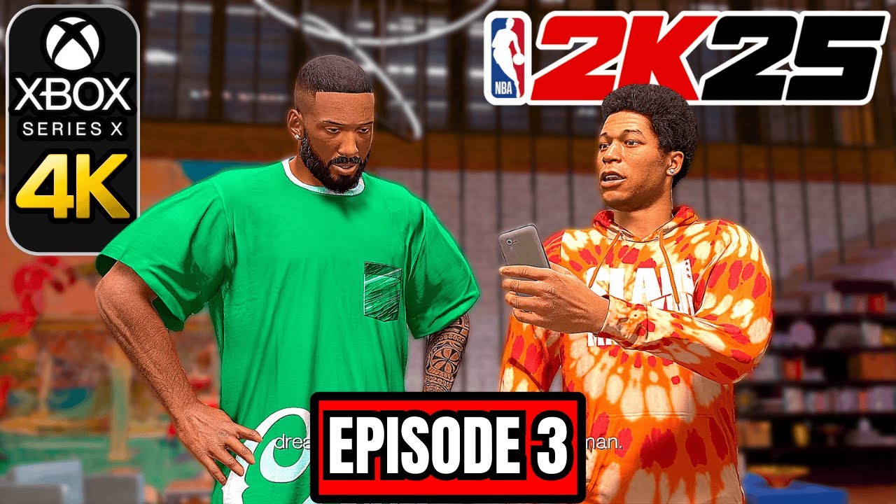 NBA 2K25 MyCAREER — ЧАСТЬ 3 — Без комментариев Xbox Series X (4K 60 кадров в секунду)