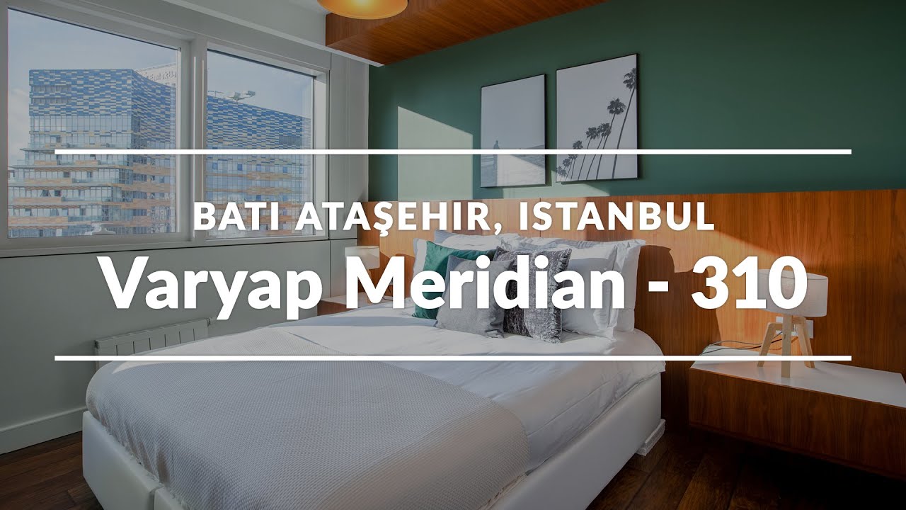 Istanbul Apartment Tour | Varyap Meridian Furnished Apartment in Bati Atasehir