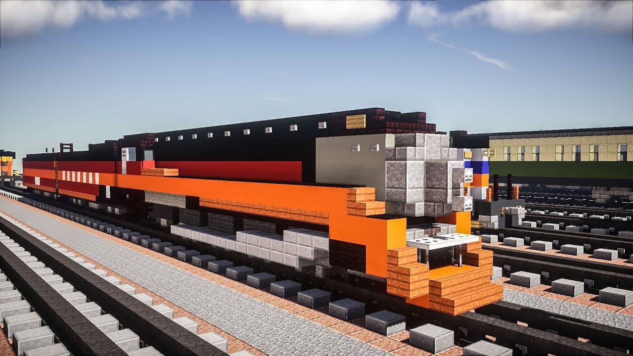 Minecraft Southern Pacific 4449 GS-4 Daylight Tutorial Part 1