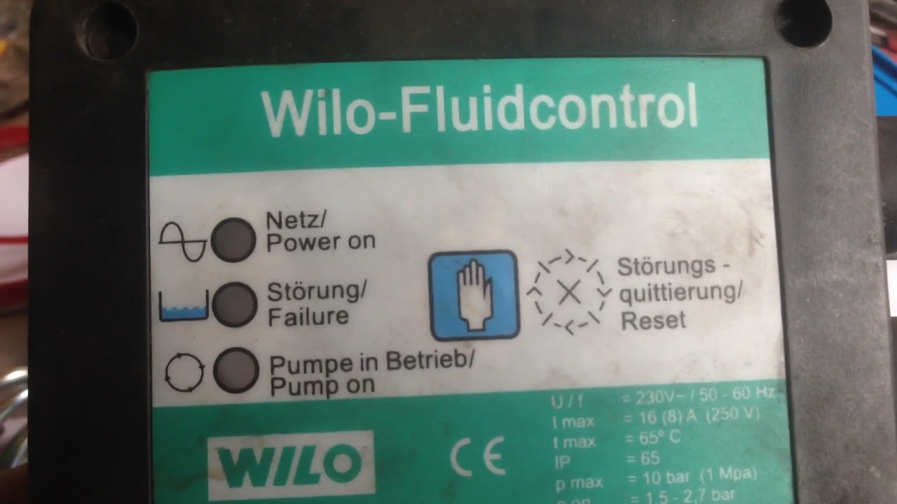Wilo -Fluidcontrol разборка
