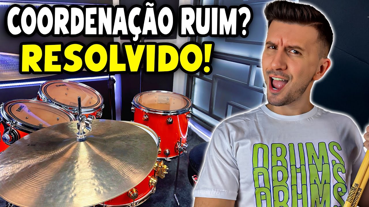 🔊 2 Exercícios pra treinar COORDENAÇÃO na Bateria 🧠 (#AulaDeBateria)