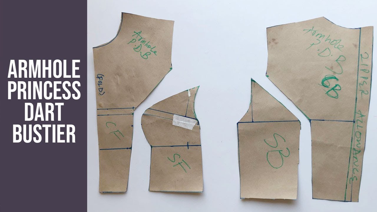 How To Draft An Armhole Princess Dart Bustier
