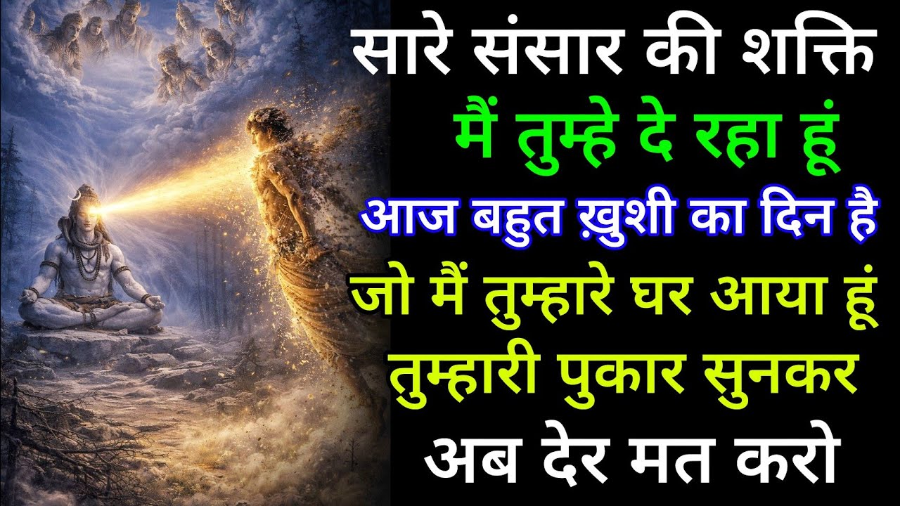 सारे संसार की शक्ति मैं तुम्हे दे रहा हूं आज बहुत ख़ुशी का दिन है जो में तुम्हारे घर आया हूं