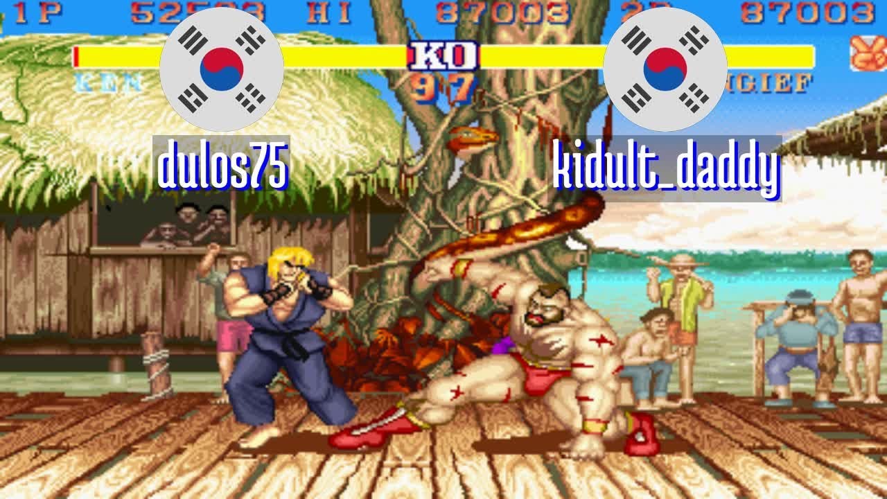 FT3 @sf2ce: dulos75 (KR) vs kidult_daddy (KR) [Street Fighter II Champion Edition Fightcade] Feb 14