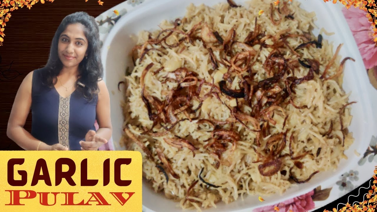 Garlic Pulao Recipe. #vds#pulao#food#trending#new#vegetarian#biriyani #foodie#north#indian#recipies