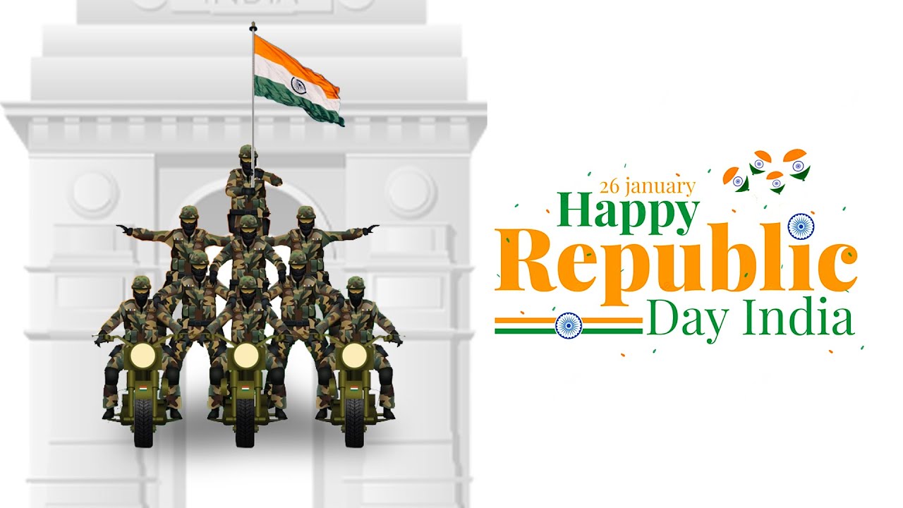Republic Day of India (26 January) Motion Graphics at INDIA GATE