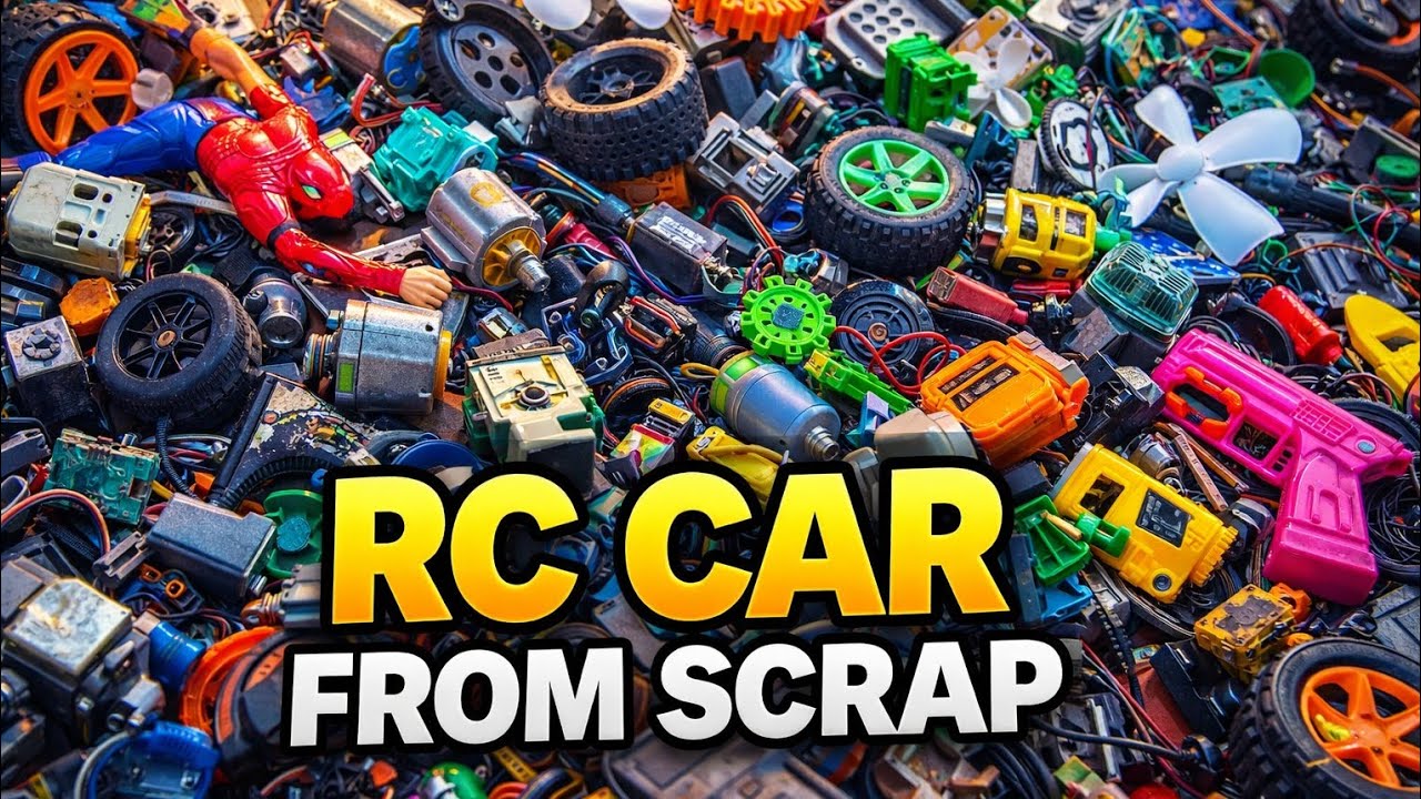 I Built a Working RC Car from Scrap Materials!” DC motor testing 