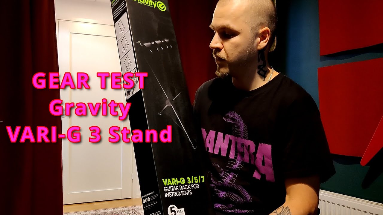 Testing my new Gravity VARI-G 3 Guitar Stand