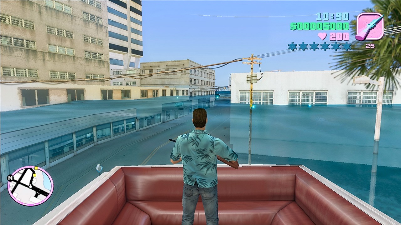 Never seen Mitch Baker’s biker gang club underwater in this mission in Vice City