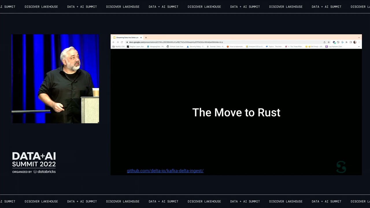 Streaming Data into Delta Lake with Rust and Kafka