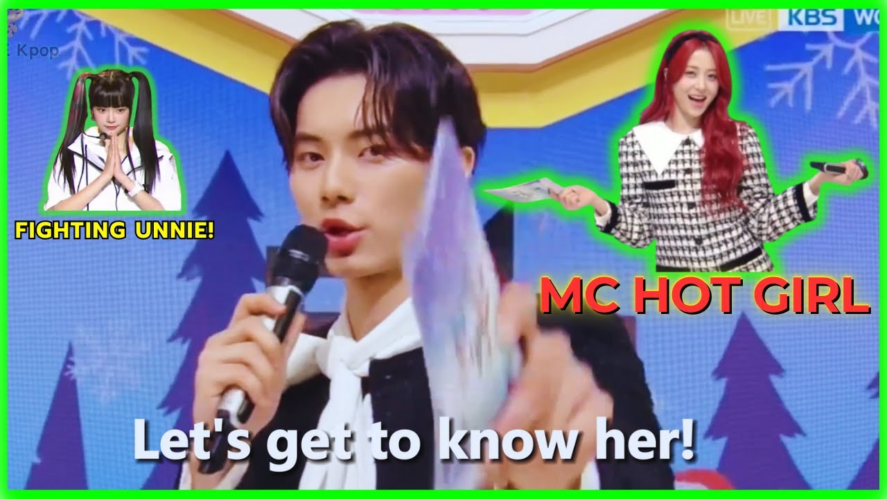Chaemin announces Eunchae replacement on Music Bank by HOT GIRL SUPER LADY Huh Yunjin