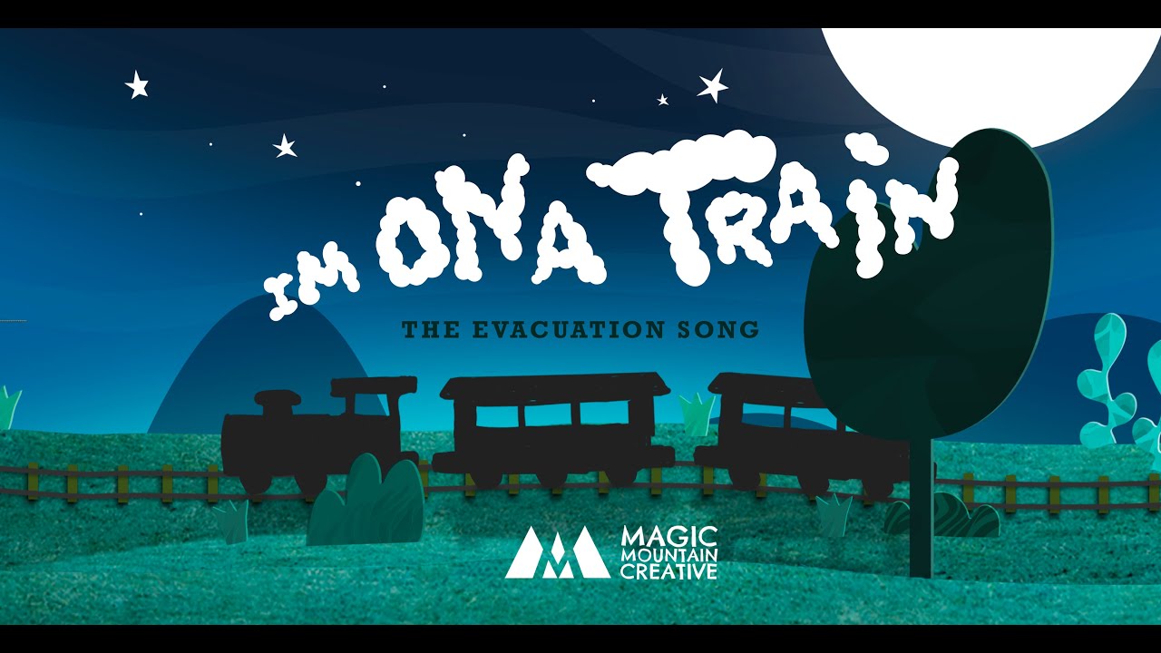 World War 2 -  Evacuation Song for kids [Im on a Train]