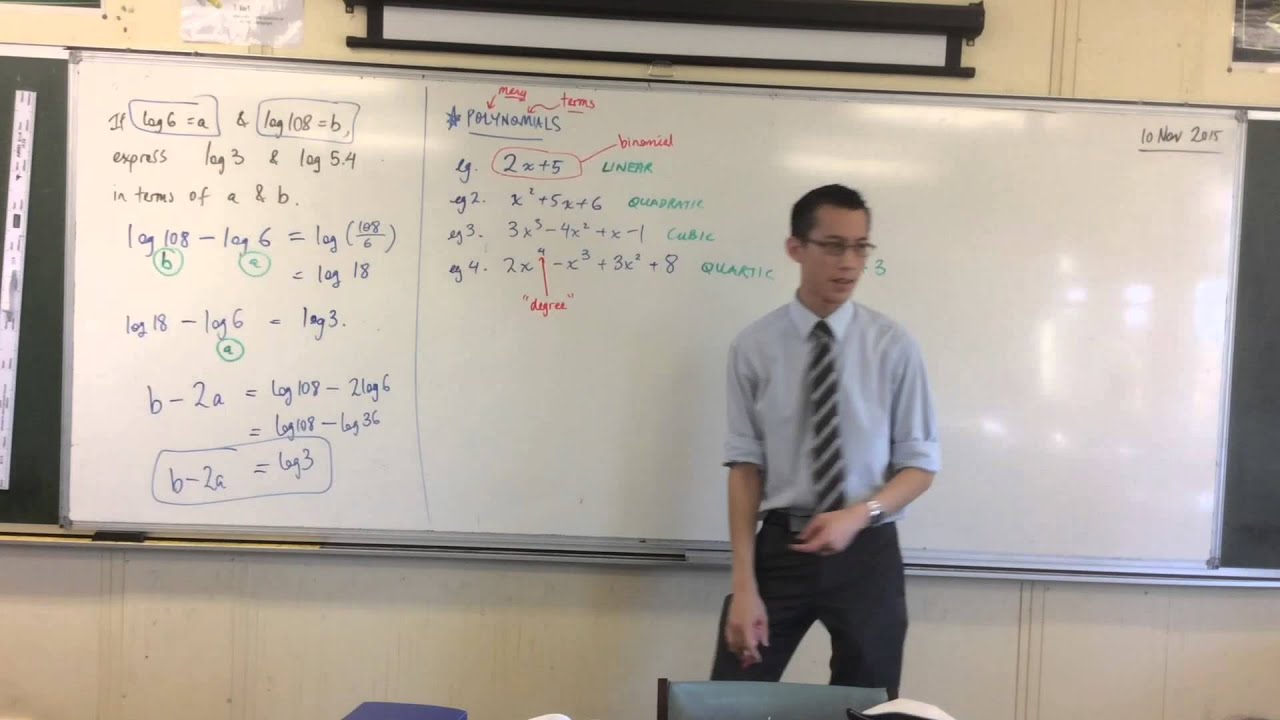 Polynomials (1 of 3: Introduction to Polynomials)