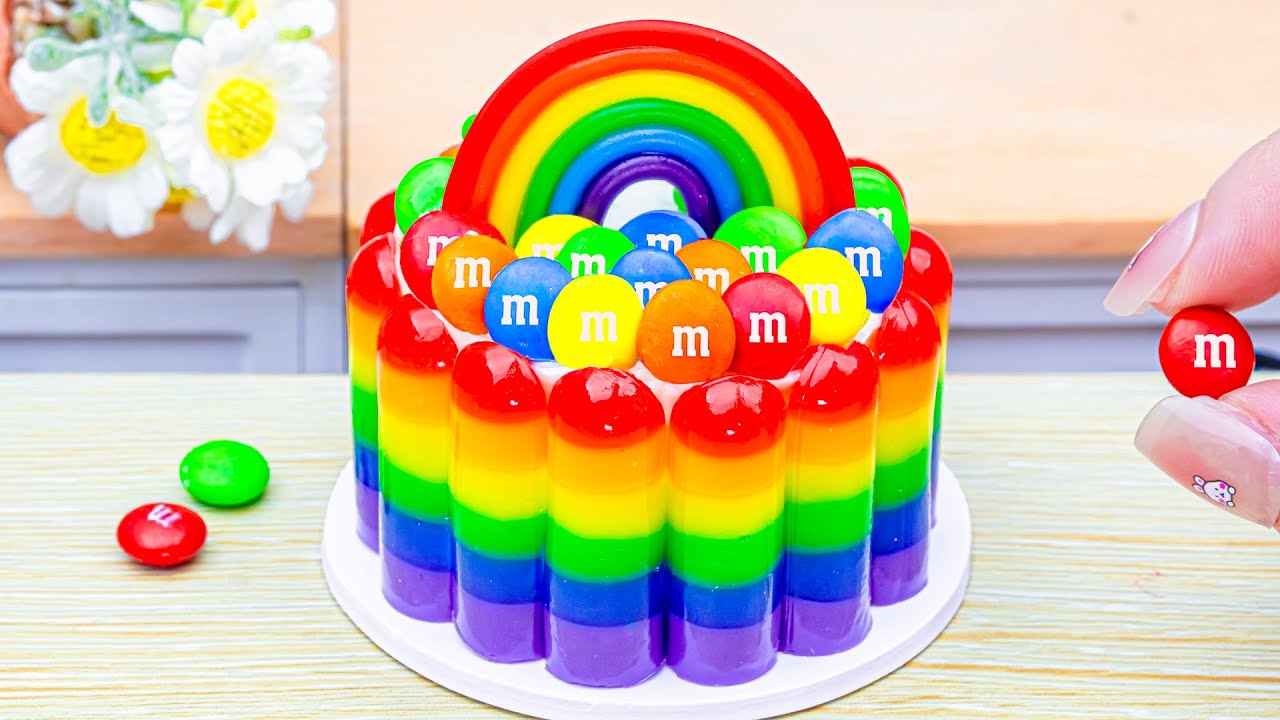 Rainbow Ice Cream 💞How To Make Miniature Rainbow IceCream Cake Ideas by Lotus Cakes