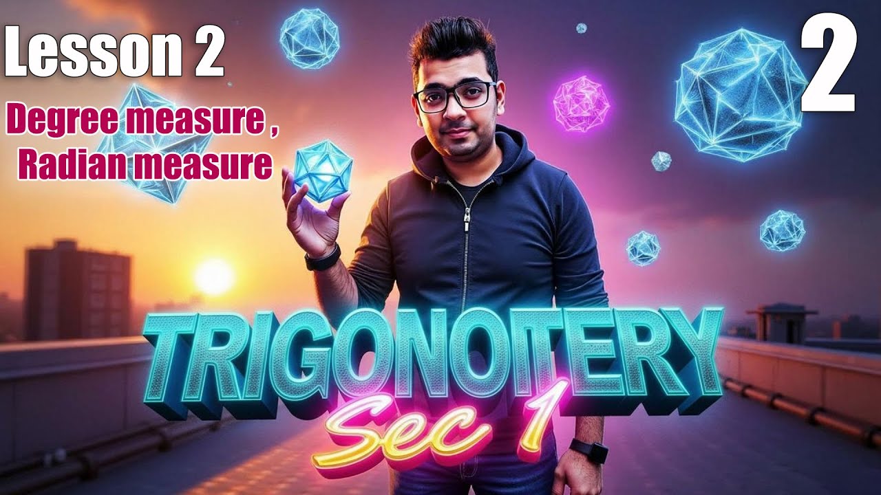 #Sec1Math |   Trigonometry |( Degree measure - Radian measure)  + #شرح_لغات + حل