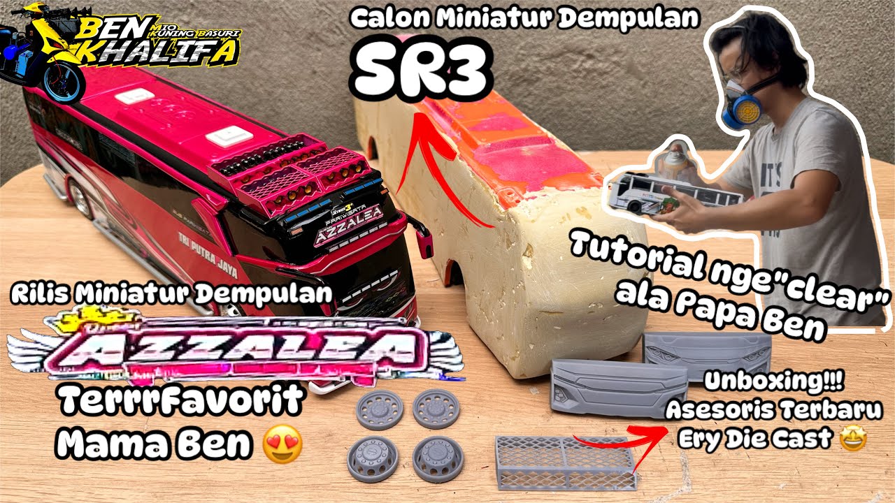 BIKIN MINIATUR BUS SR3 & AZZALEA‼OTW CHATENZO & TUTOR CLEAR🔥🔥