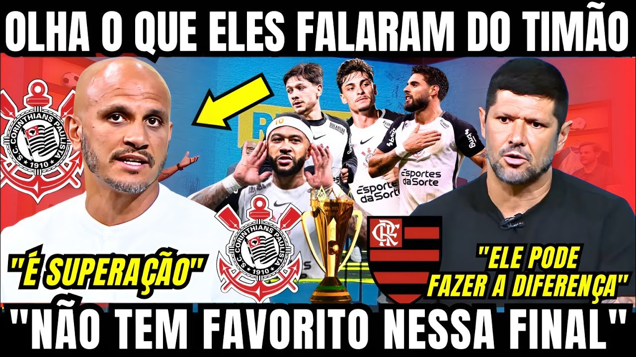 FÁBIO SANTOS PROJETOU O CORINTHIANS PRA FINAL CONTRA O FLAMENGO E NÃO PIPOCOU NA RESPOSTA E FALOU 