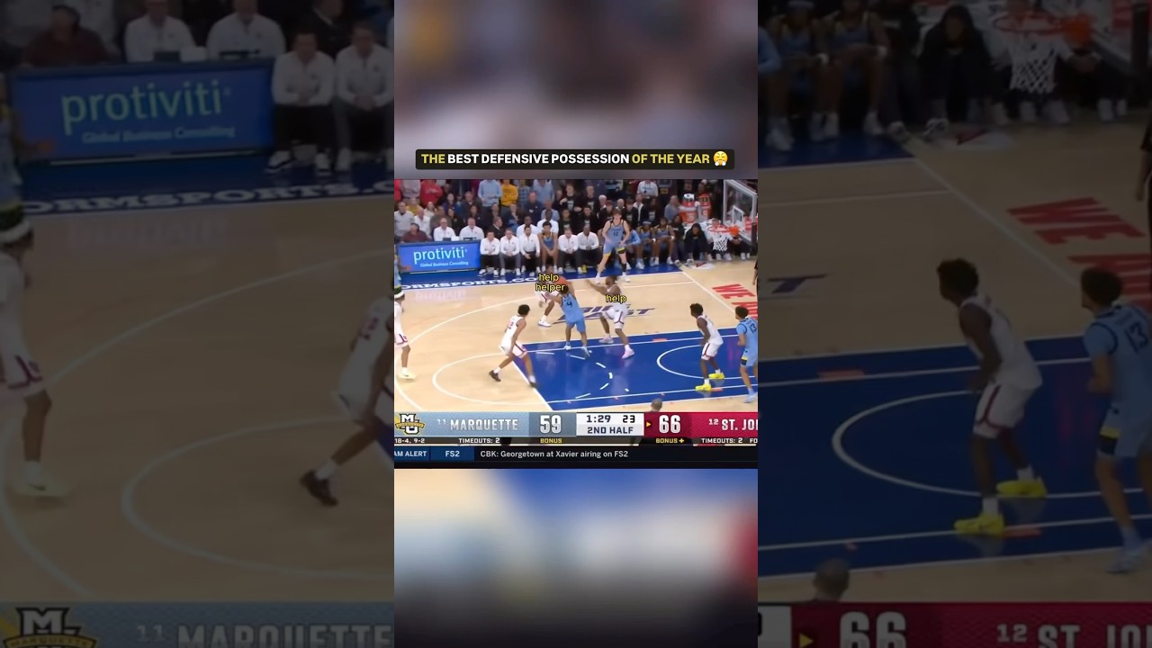 The Best Defensive Possession of the Year - College Basketball Edition #shorts