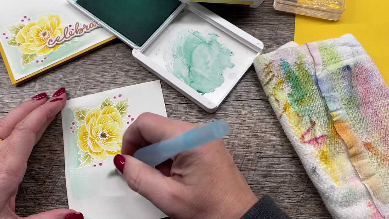 How to create a gorgeous watercolor card + simple sentiment card with Stampin Up's Feb Paper Pumpkin
