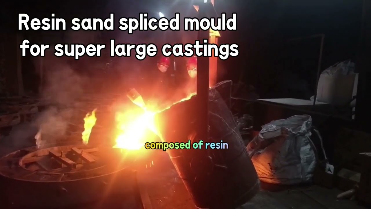 Resin bonded sand for large castings and process  #castingproduction #Slewingring#Foundry