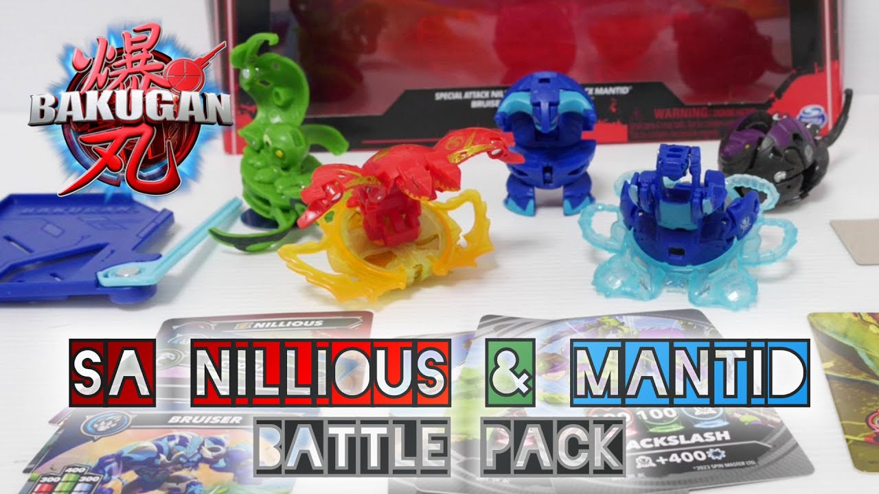 SPECIAL ATTACK NILLIOUS & MANTID BATTLE PACK | Bakugan G3 | BAKUGAN UNBOX
