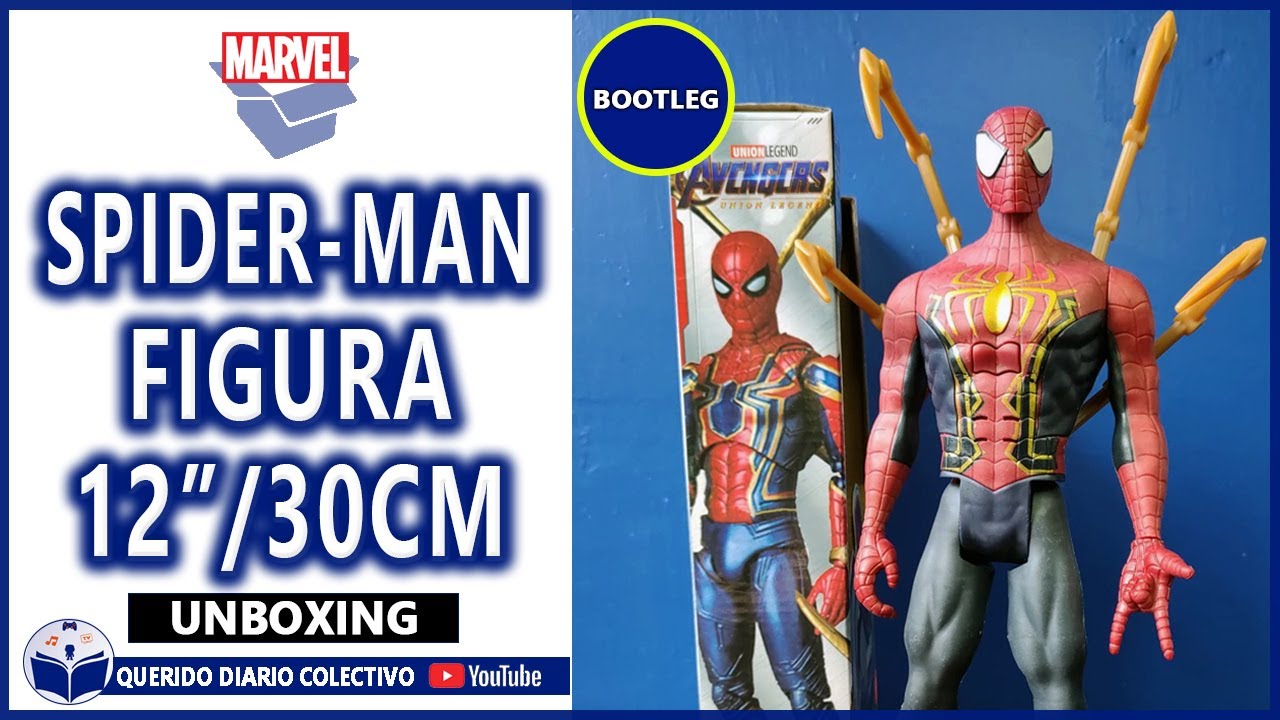 🔷 SPIDER-MAN BOOTLEG TITAN HERO 2022 (CHINO) GENÉRICO | FIGURA 12 PULGADAS HOMBRE ARAÑA ENDGAME