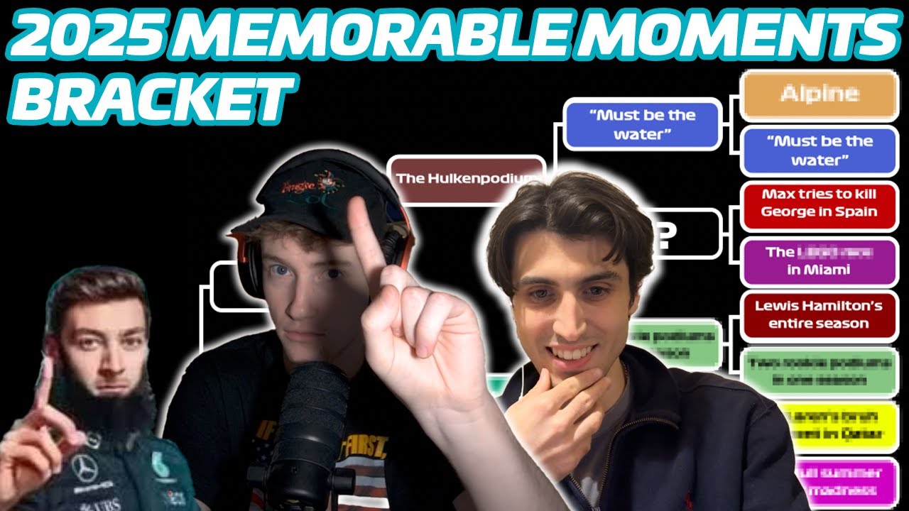 The 2025 Best F1 Moments Bracket
