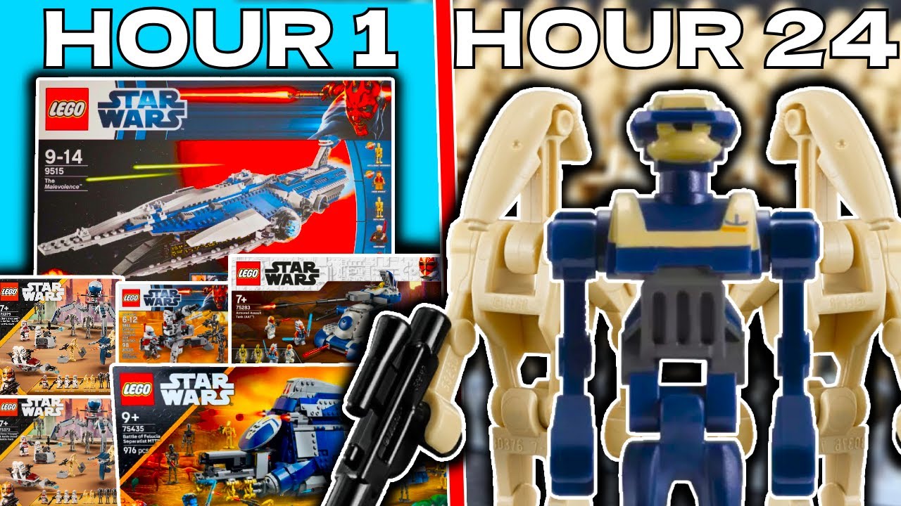 Я построил САМУЮ БОЛЬШУЮ армию дроидов LEGO Star Wars за 24 часа...