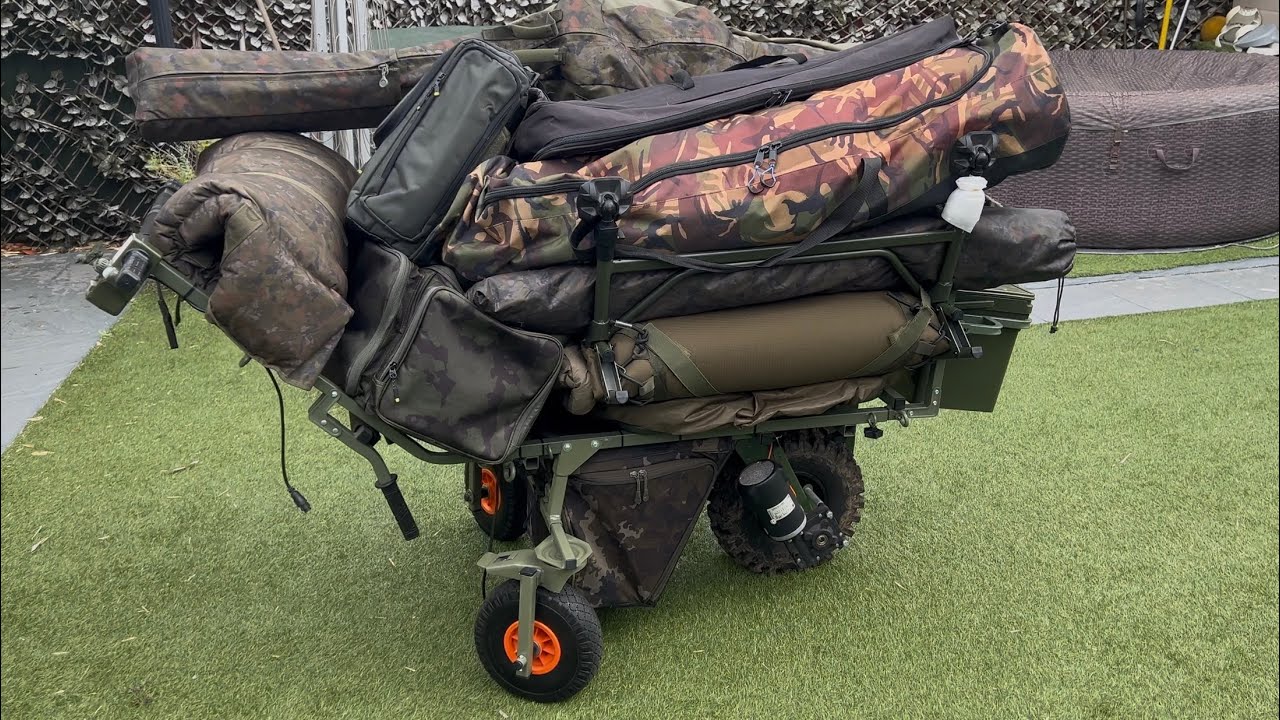 CARP PORTER EXTREME TRI PORTER WITH BARROW BUDDIES SWIVEL WHEEL KIT