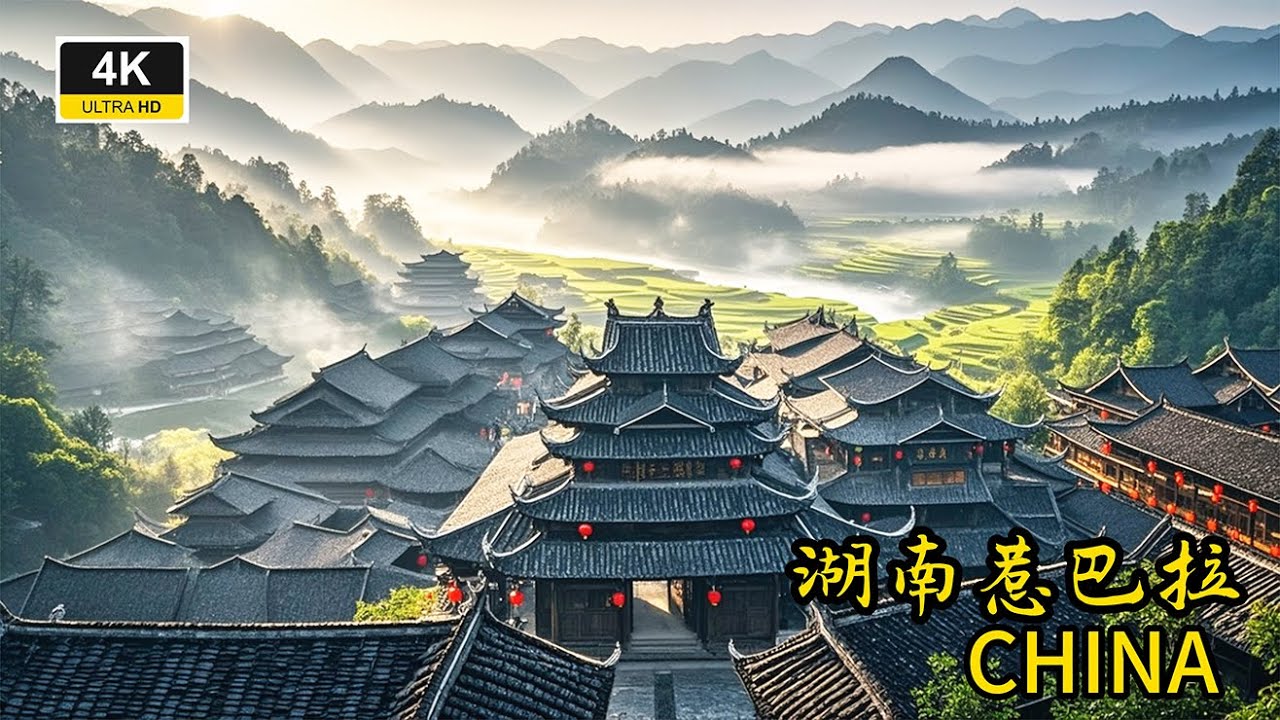 湖南湘西山水褶皱里的最美宫殿--惹巴拉 CHINA 4K
