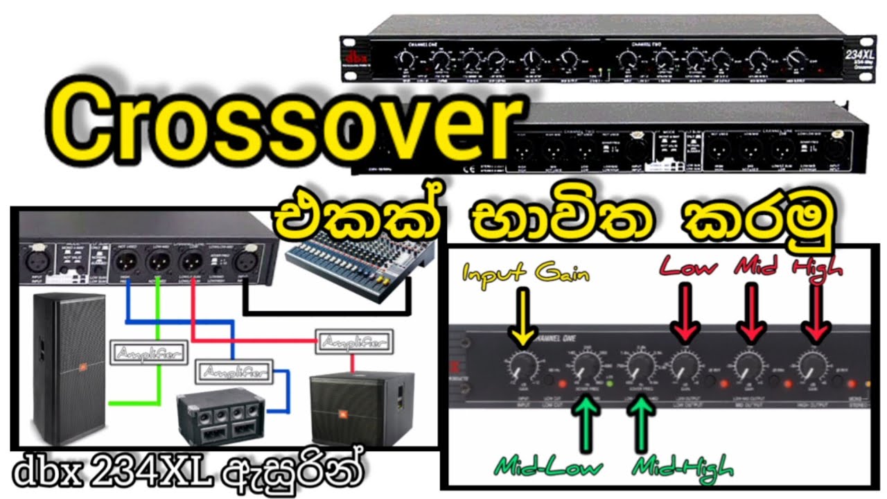Crossover එකක් හදුනා ගනිමු. භාවිත කරමු. dbx 234XL Crossover @Soundoperator