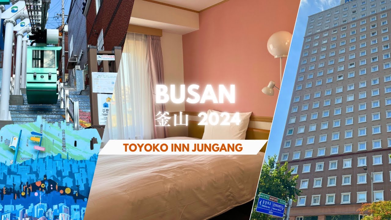 🇰🇷Busan🇰🇷 1 Person Cable Car🚡 Stairs of Wishes 🎼 Japanese Brand Hotel 🎌 Toyoko Inn Jungang 🏢 2024
