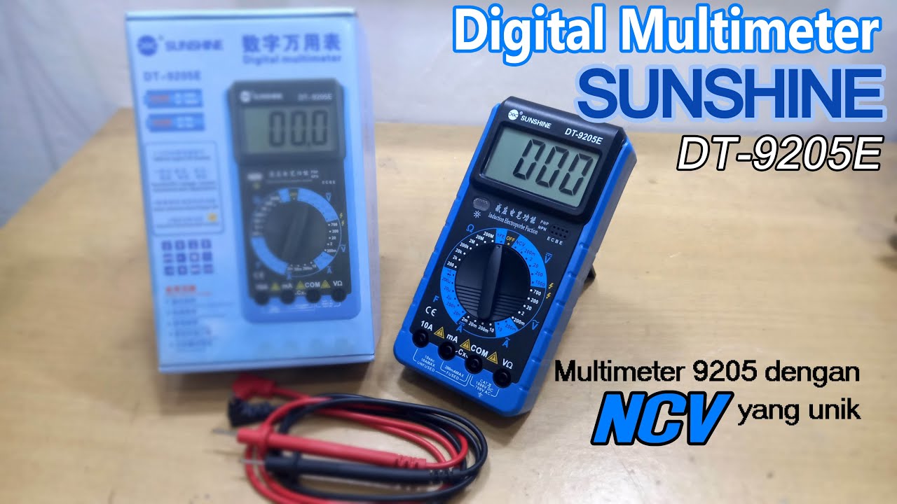 Multimeter 9205 NCV Digital Multimeter Sunshine DT-9205E // Nernagi Cerita Multimeter