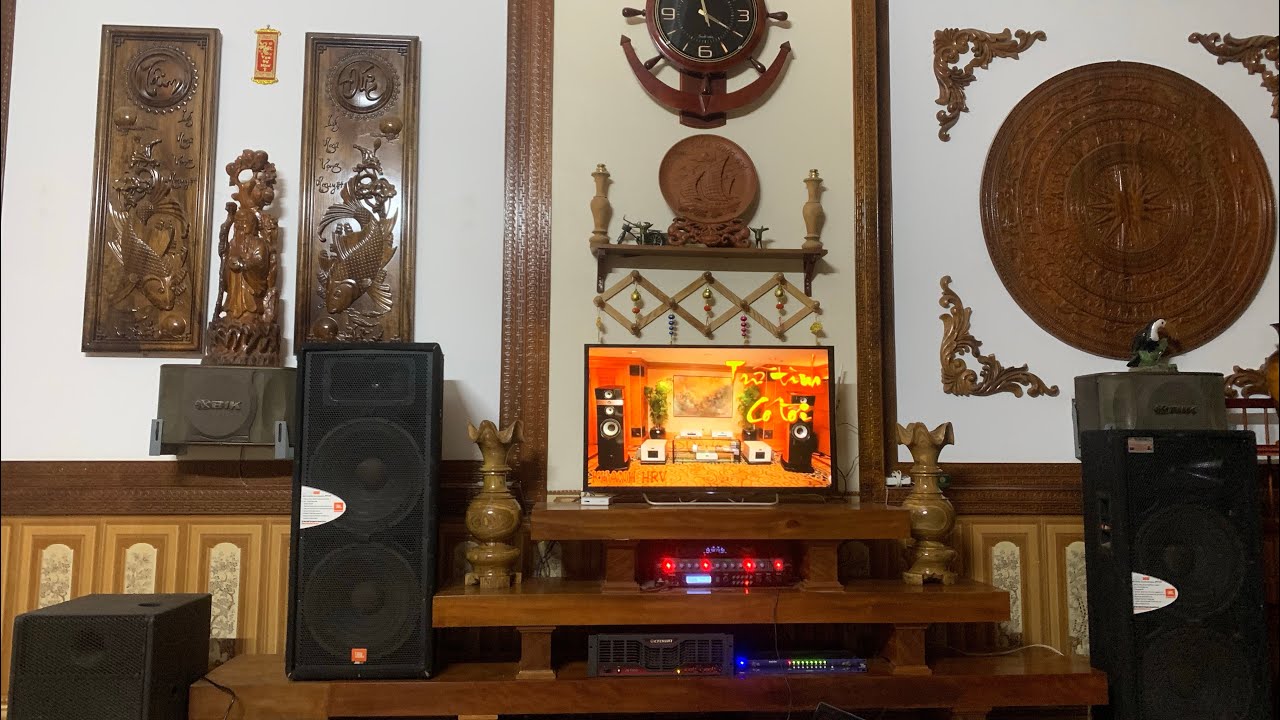 setup xong bộ dàn cho  anh trai vợ. loa JBL JRX 125 đẩy crow .cuối cùng vẫn phải dùng sub các bác ah