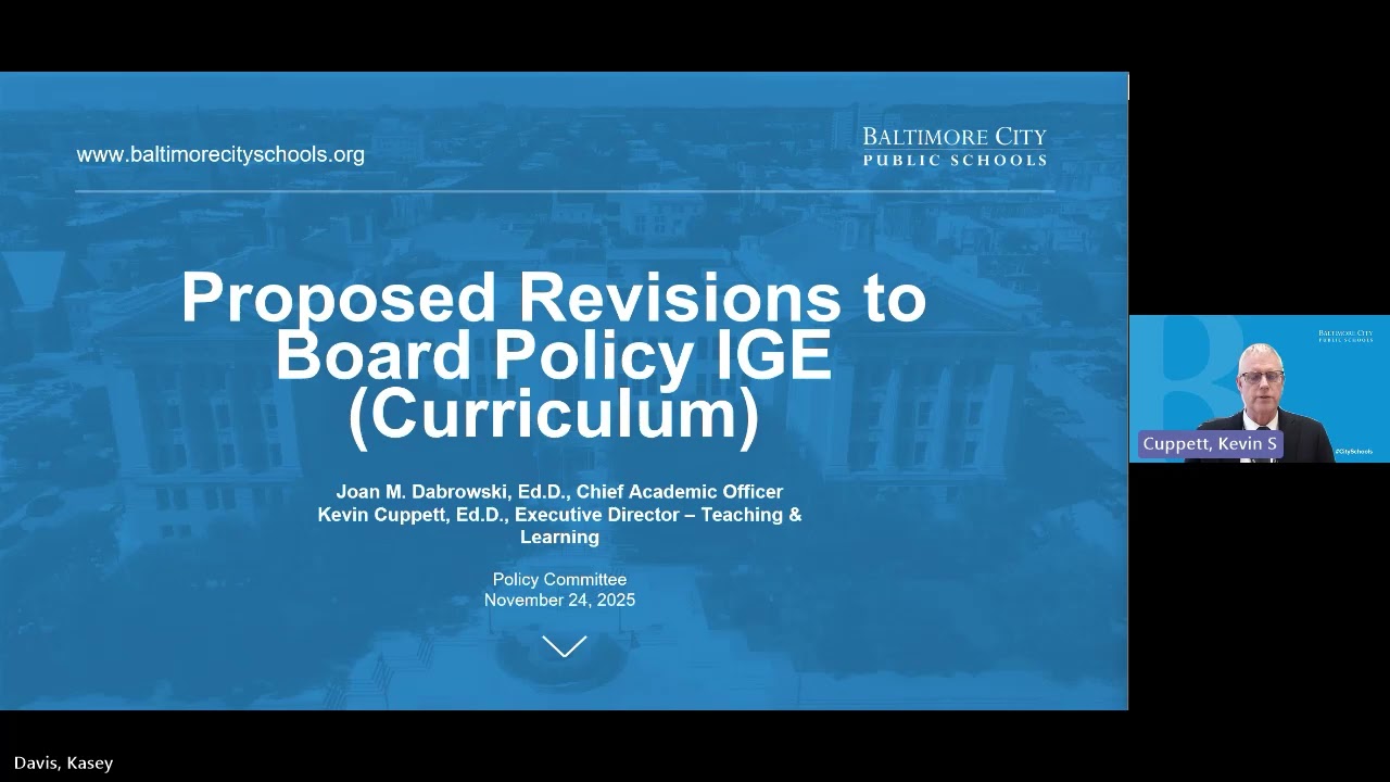 Policy Committee Meeting | November 24, 2025