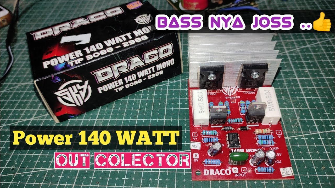 DRIVER POWER 140 WATT OUT COLECTOR review - cara - merakit - tes