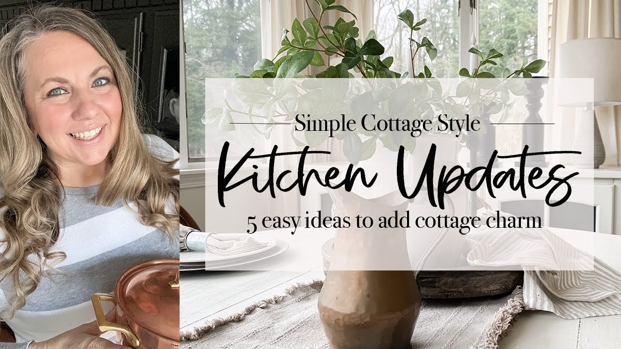 Simple Cottage-Style Kitchen Updates | DIY Faux Beams | 2024