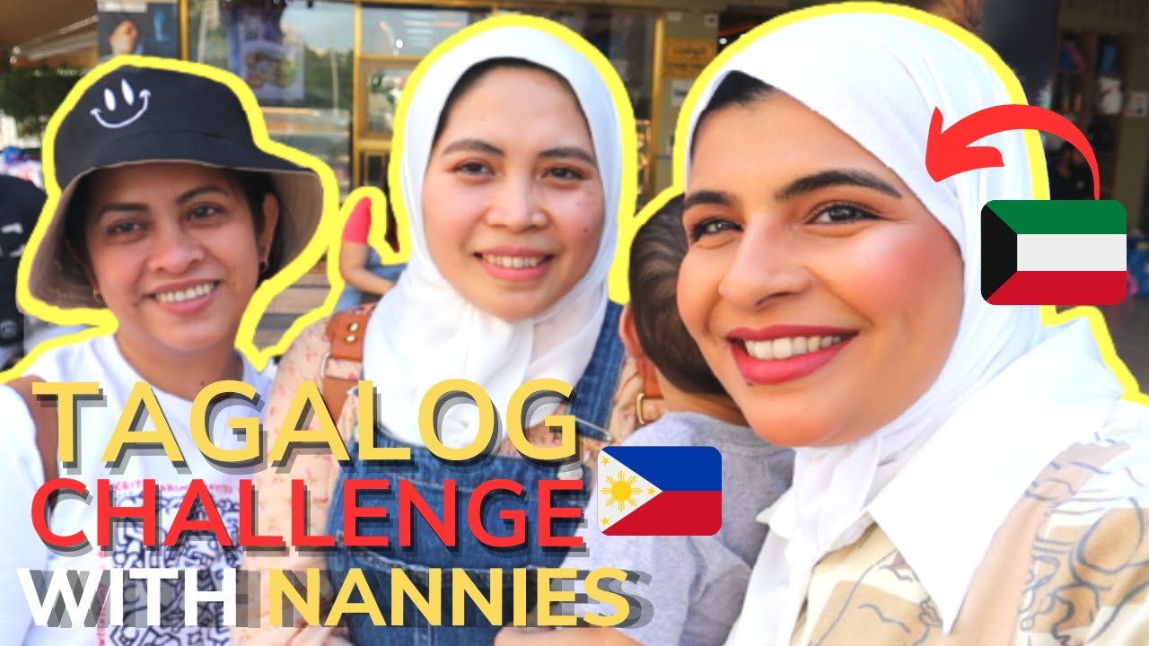 TAGALOG CHALLENGE with my 2 FILIPINA NANNIES | SALMIYA