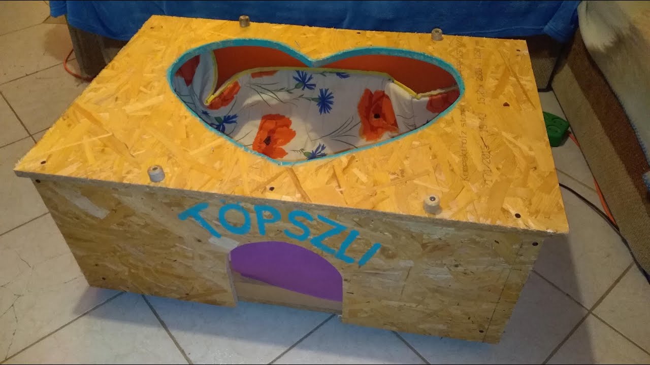 Hőszigetelt macskaház készítés