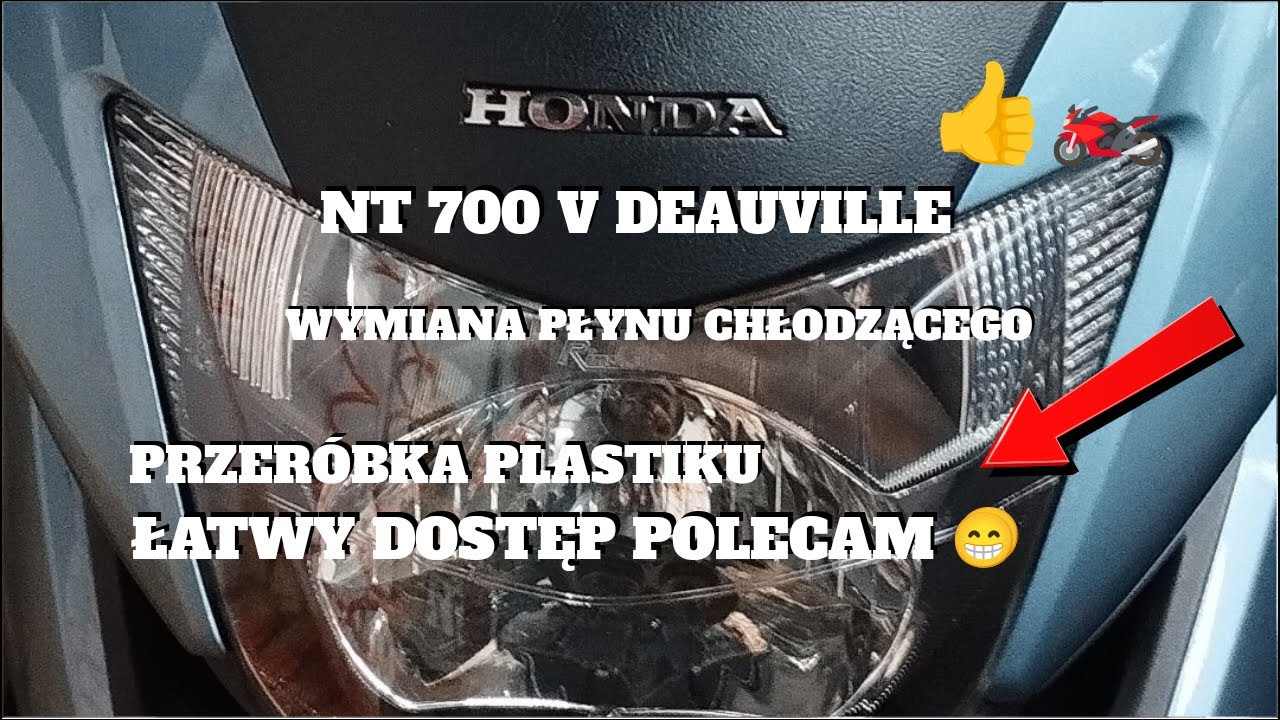 WYMIANA PŁYNU CHŁODNICZEGO PRZERÓBKA PLASTIKÓW HONDA DEAUWILLE 2006 r.