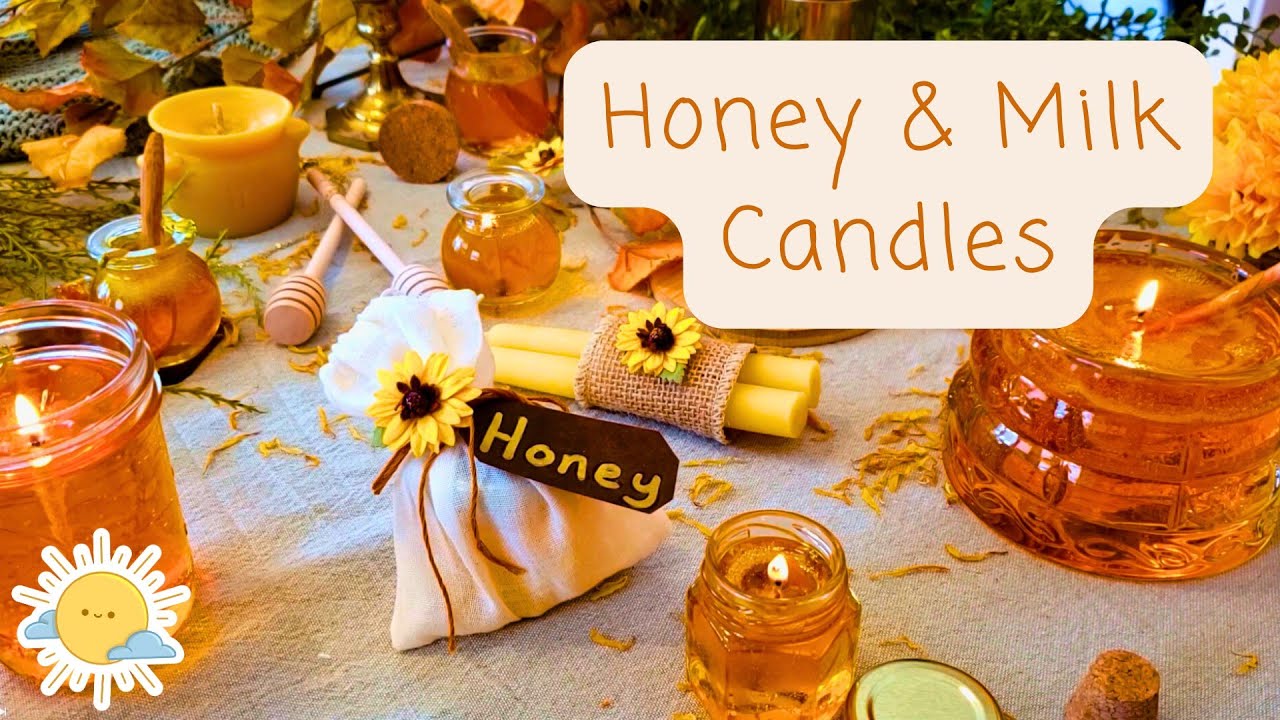 Create Beautifully Realistic Milk And Honey Candles At Home