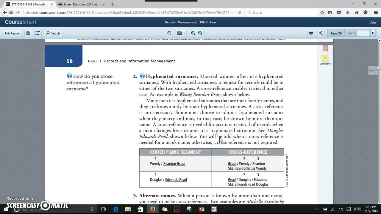 Cross Referencing