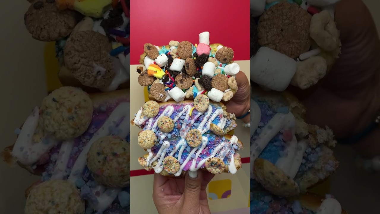 SMASHED ICE CREAM DONUT @ YONUTZ #icecream #dessert #desserts #donuts #yonutz #lasvegas