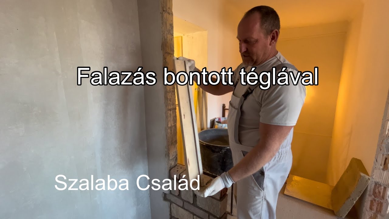 Falazás bontott téglával