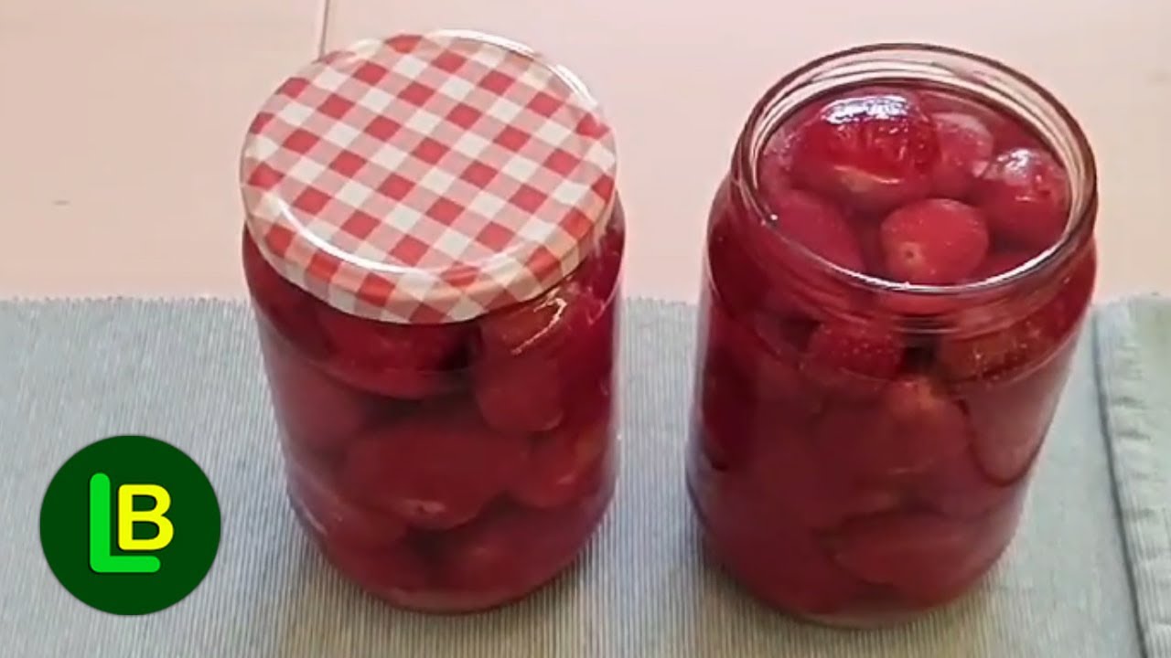Kako napraviti KOMPOT OD JAGODA u teglama za zimu