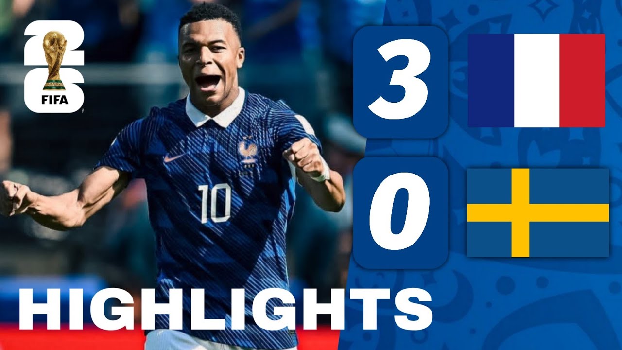 FRANCE VS SWEDEN 3-0!| KYLIAN MBAPPE GOAL| HIGHLIGHTS FIRST HALF | WC ROUND OF 32 2026 COPA MUNDIAL